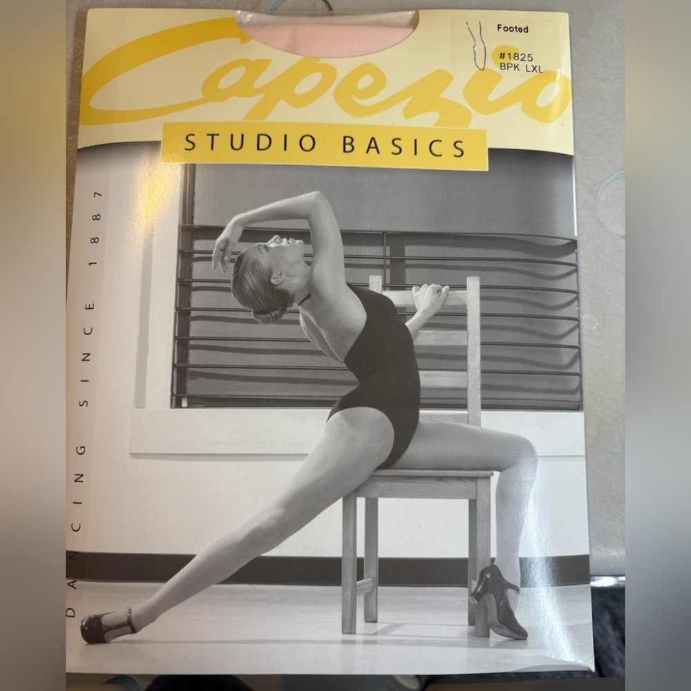 Womans Capezio Studio Basics Pink Dance Tights BPK L/XL K16